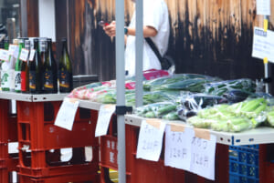 朝採れ地野菜の販売